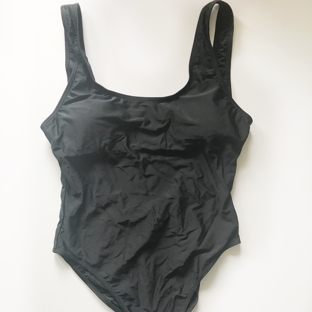 Black one piece swimsuit